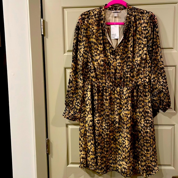 H&M Dresses Nwt Hm Leopard Print Dress Poshmark